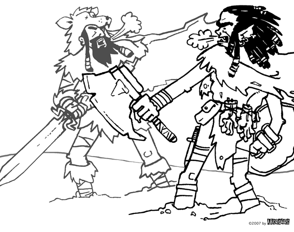 Barbarian vs. Orc